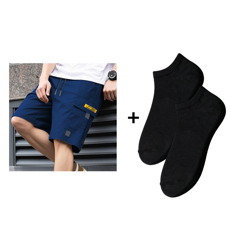 π©³ Men's Cargo Shorts with Drawstring β Easy pull-on, multi-pockets. Lightweight & comfy. Perfect for walks or gardening.