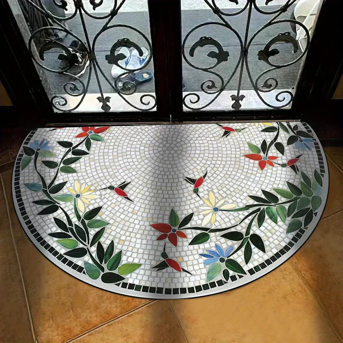 đź’–Boho Style Semicircular Door Mat - Non Slip Soft Floor Carpet