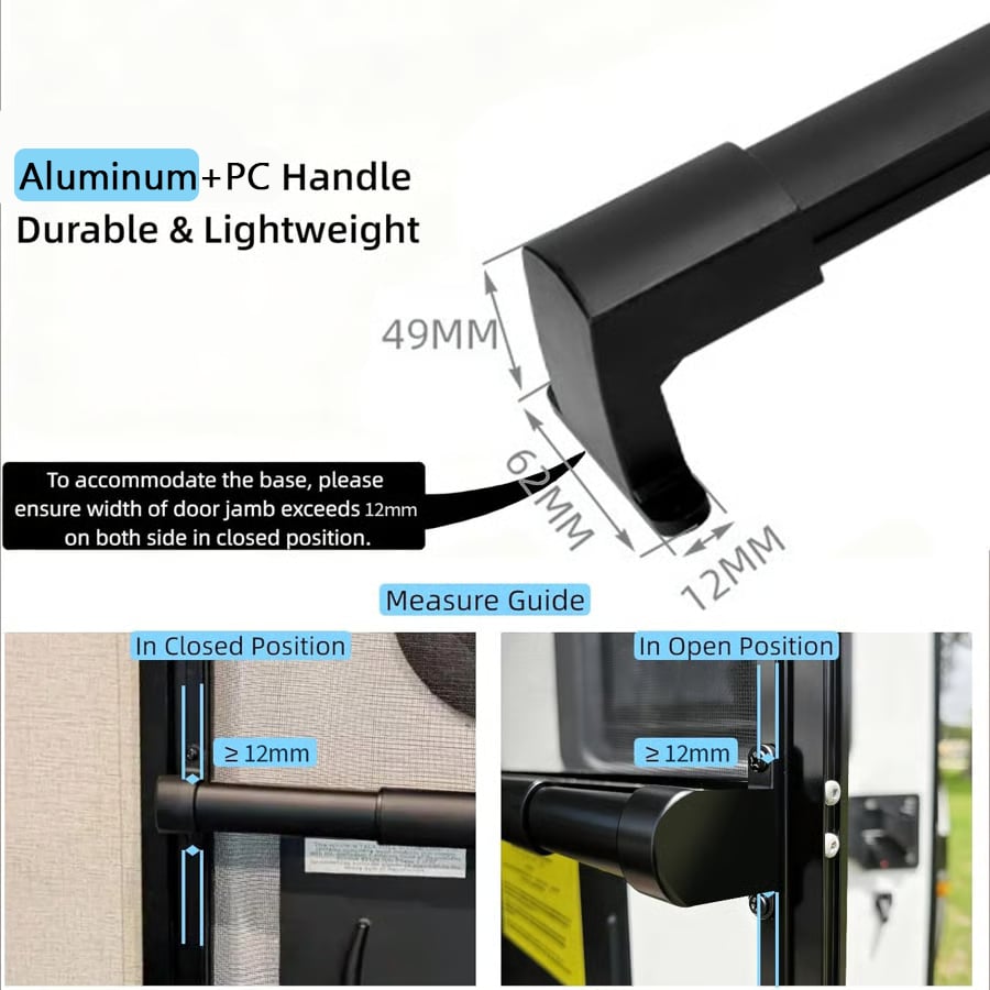 đźš—Aluminum RV Screen Door Handle Bar