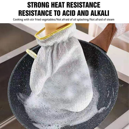 📢📢50 % OFF !!🔥🔥Kitchen Essentials— Dishwashing Wire Gloves✨