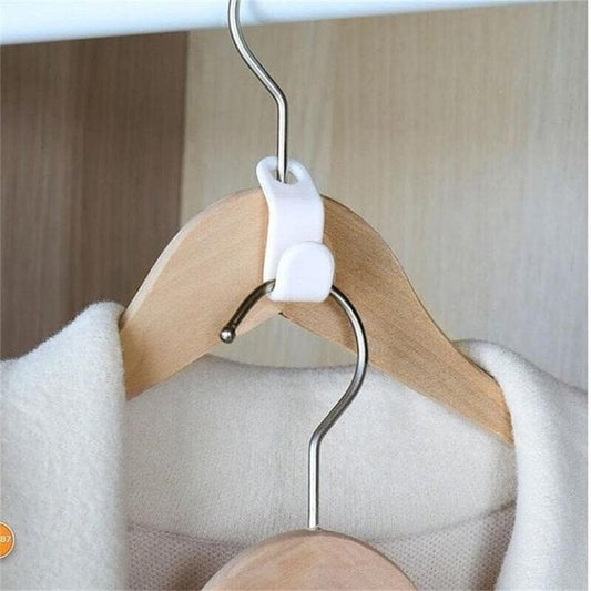 👚 Ruimtebesparende Kleerhanger Connectorhaken – Verdubbel je Kastruimte in Seconden | Perfect voor Kleine Kasten
