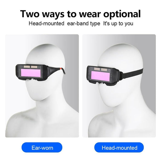 🛡️ LIMITED-TIME 50% OFF! 💥 Auto Dimming Welding Glasses – Solar Powered, UV/IR Protection, Adjustable Frame ✨