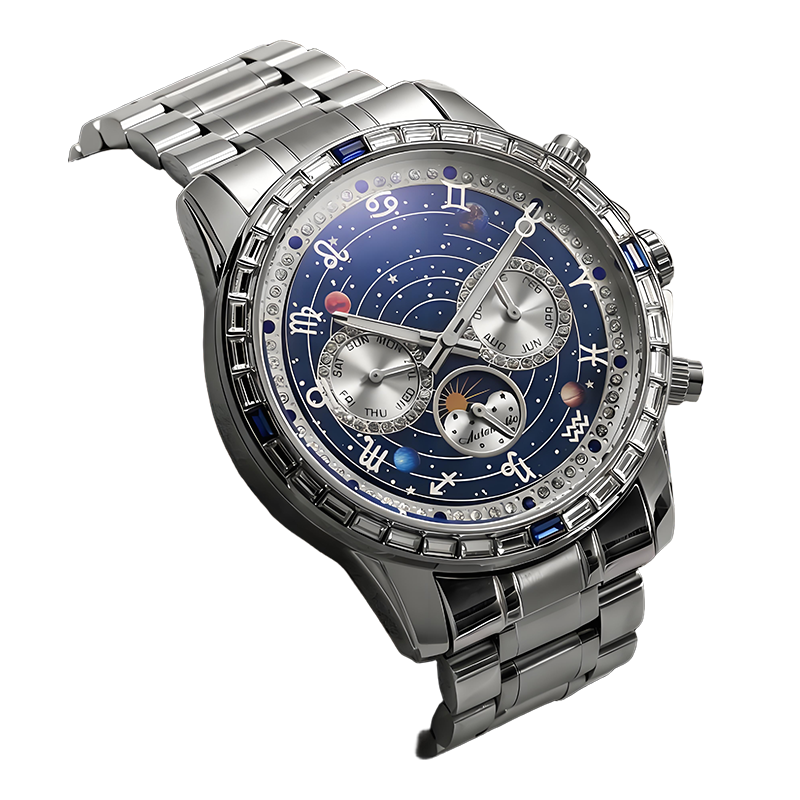 πβ¨ Elegant Self-Winding Watch with Sun & Moon Phase β No Battery, Never Stop | βππ
