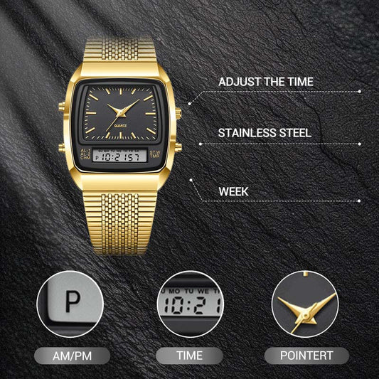 โ50% OFF NOW! โจ Retro Style Square Face Multifunction Watch โ Chronograph, Date Display & Classic Design ๐ฐ๏ธ