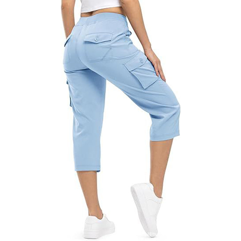 π Women's Lightweight Cargo Capris β 6 Pockets, Drawstring Waist, Breathable πΏ