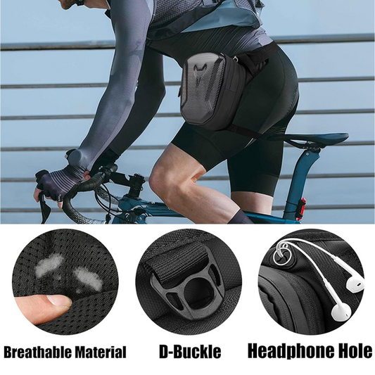 🚴♂️👜 Waterproof Cycling Thigh Bag – Hard Shell Storage Only £17.99