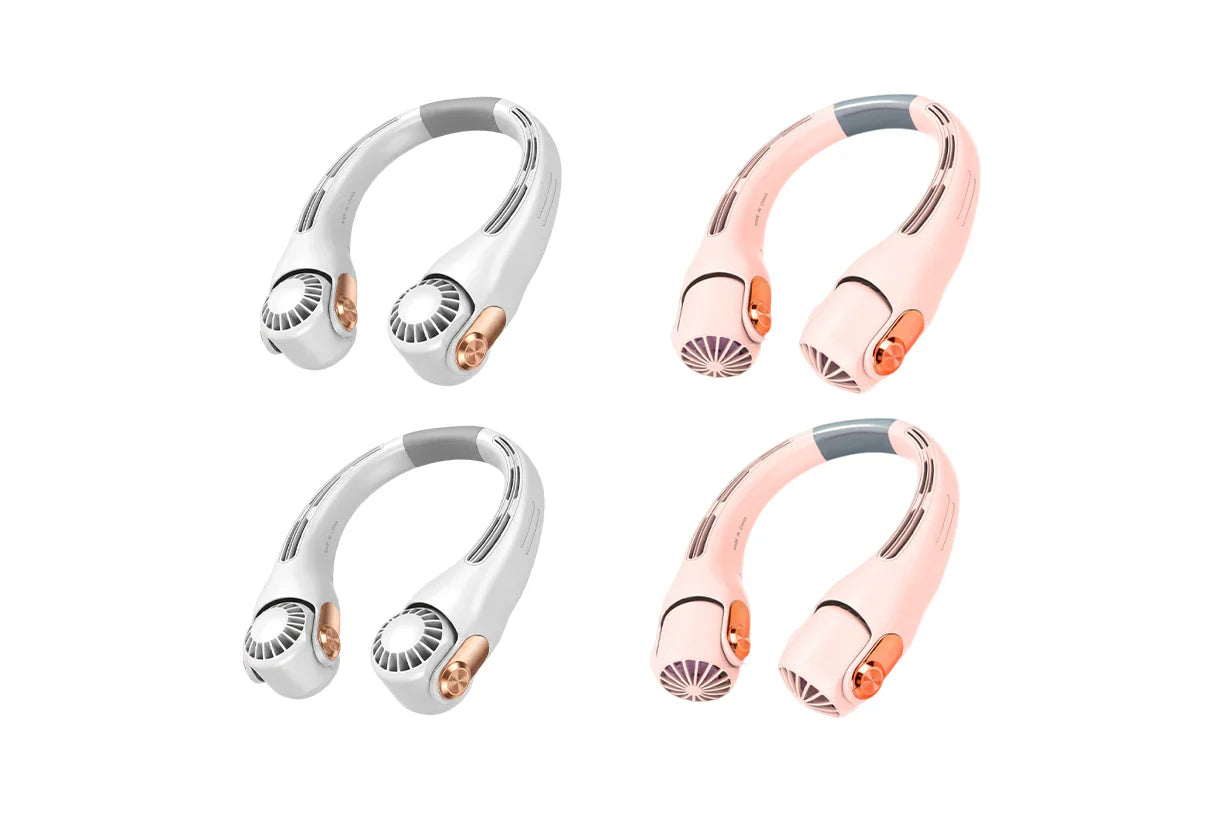 🥳2026 HOT SALE🥳💨 50% OFF!🍃 Neck Air Conditioner Fan – Ultra‑quiet, 360° rotating, 3 speeds. Hands‑free cooling, long battery. Summer essential! 😎🌬️