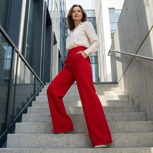 โจ 50% OFF High-Waist Wide-Leg Trousers โ Slimming Waistline, Flowing Silhouette & Office-to-Evening Comfort