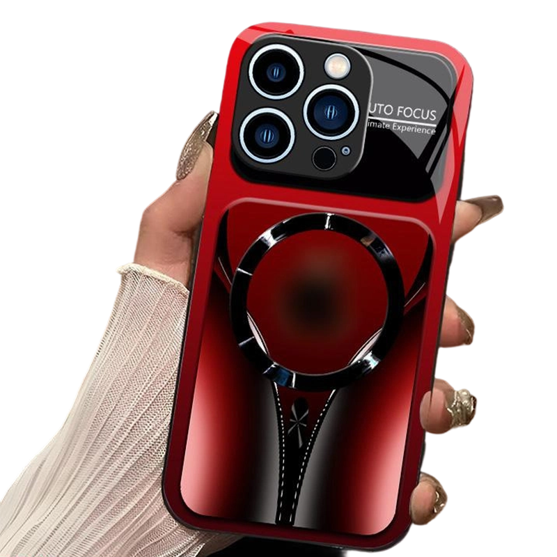π± 50% OFF NOW!π§² Magnetic Tempered Glass Phone Case β Shockproof & MagSafe Compatible β Premium Protective Cover β¨