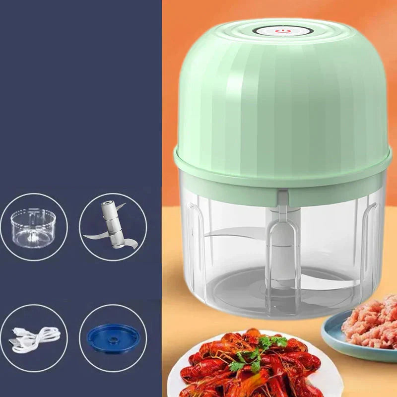 🔥HOT SALE 50% OFF🧑🍳Cordless Multifunctional Mini Electric Food Processor, Wireless Portable Kitchen Chopper for Minced Meat, Garlic & Baby Puree, Fast Food Prep Kitchen Helper