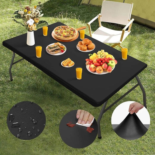 π Rekbare Tafel Top Hoes β Past op 4ft, 6ft en 8ft Tafels! β¨ Eenvoudig aan te brengen, waterdicht & windbestendig β perfect voor binnen en buiten. π½οΈπ§