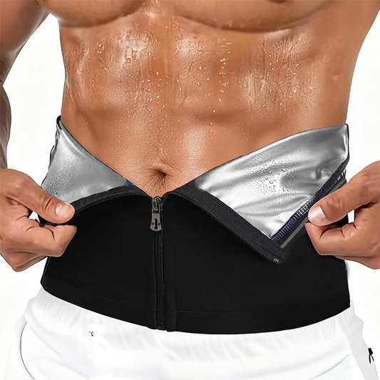 🏃♂️ Men's Waist Trainer Sweat Belt – Compression, Trimmer, Sauna Effect ✨