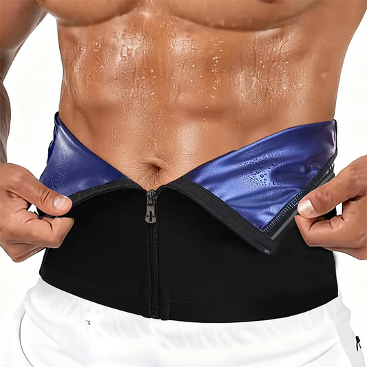 ⏰🔥LIMITED TIME 50% OFF!🔥50K+ SOLD! 💪 Waist Trainer Trimmer Sweat Belt for Men
