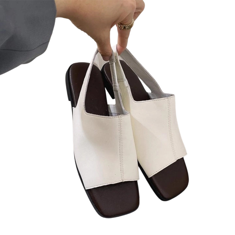 🍁🔥LIMITED TIME 50% OFF!🔥You Deserve a Deal 💕👠 Women's Retro Square Toe Slingback Sandals