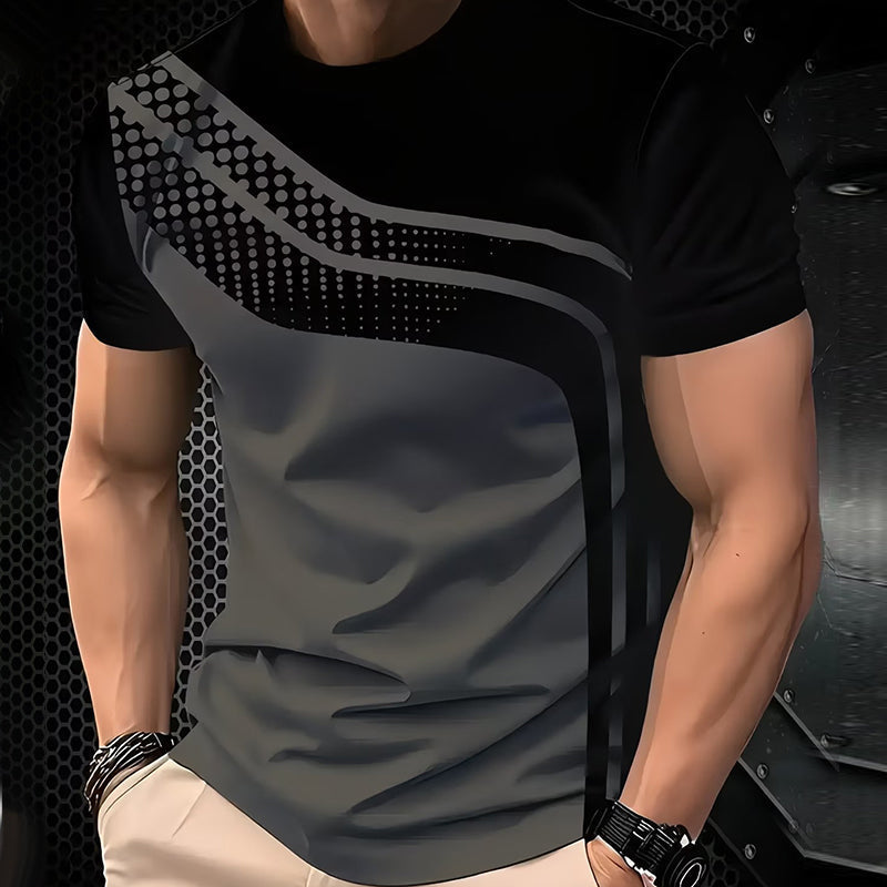 ⏰Men's Color-Block Crew Neck T-Shirt