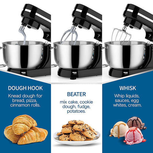 🥄 50% OFF NOW! ⚡ ⚡🍰🥣 Heavy-Duty Electric Kitchen Mixer – 1000W Power, 8-Speed Control & 5QT Stainless Steel Bowl
