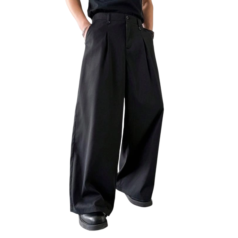 π 50% OFF ! β³ Men's Classic Fit Wide-Leg Suit Trousers β Tailored cut, breathable fabric & perfect for work, weddings or formal events β¨