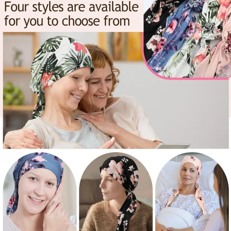π 50% OFF! β¨ Women's Floral Print Pre-Tied Head Scarf Turban β Soft, Elastic, Versatile πΈ