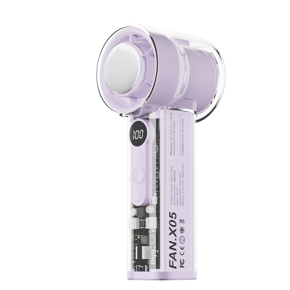 ❄️ Bladeless Portable Refrigeration Fan, 100+ Speed Adjustable Personal Mini Cooling Fan with Digital Display ⚡