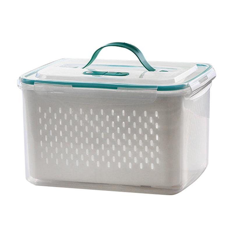 π₯ π§ 2 in 1 Draining Fresh-Keep Food Container β Airtight & Microwave Safe β Fridge Essential π