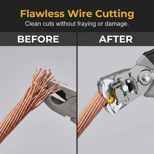 π οΈ 50% OFF NOW! π₯ Automatic Self-Adjusting Wire Stripper & Crimper β Self-adjusting for fast stripping, 2-in-1 stripper & crimper & comfortable grip β essential for DIY electrical work and home repairs π