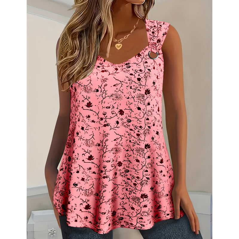 π 50% OFF NOW! πΈ Women's Summer Floral Print Tank Top β Soft, breathable & sleeveless β perfect for hot days, beach trips or casual layering βοΈ