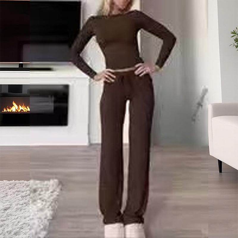 πππ LIMITED-TIME 54% OFF! β¨ Womenβs Casual Top & Pants 2-Piece Set β Soft Blended Fabric, Flattering Silhouette & Adjustable Drawstring Waist πΈ