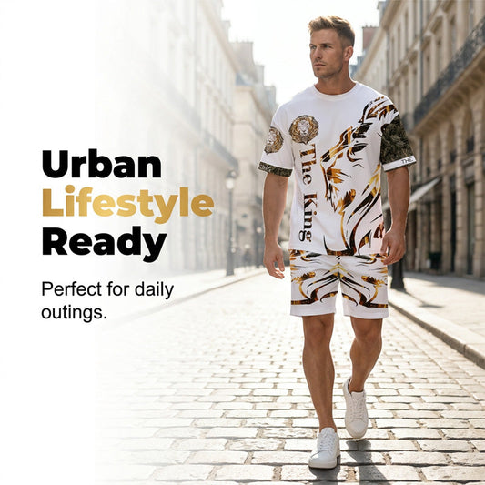 π¦ LIMITED-TIME 50% OFF! β¨ Men's Lion Graphic Set β Bold, Breathable, Urban Cool π