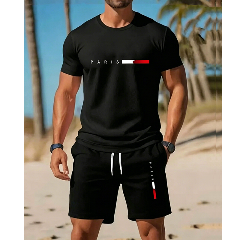 π 50% OFF NOW! β° Men's Printed 2-Piece Set β Soft & breathable β Relaxed fit, perfect for summer lounging or casual days β matching top & shorts π©³