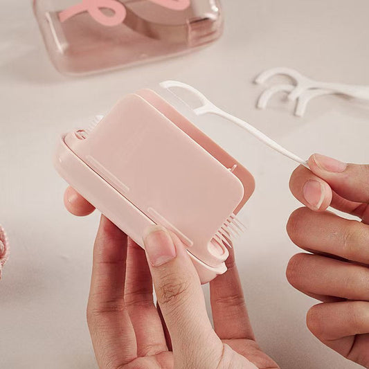 🦷✨Automatic Pop-Up Dental Floss Storage Dispenser,Just Press & Pop, Hygienic Storage. Great Gift For Oral Care Lovers! 💝😁✅