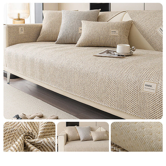 🔥 50% OFF! Modern Herringbone Sofa Cover 🛋️ – Non-Slip, Washable & Stylish Sofa Protection for Pets, Spills & Everyday Wear ✨
