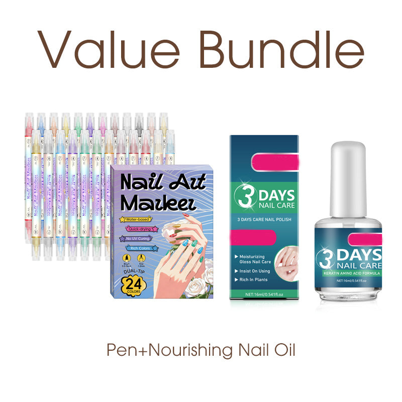 βοΈπ Dual-Tip Nail Art Pen Set β Draw Like a Pro | Waterproof & Quick Dry π§π¨ | 12+ Colors π