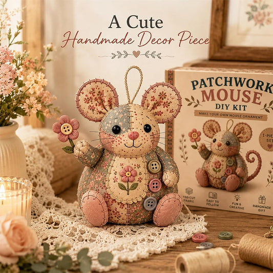 🎁 LIMITED-TIME DEAL! Handcrafted Vintage Mouse Plush Sewing Kit – Charming Retro Design, Complete DIY Craft Set & Thoughtful Handmade Gift ✨