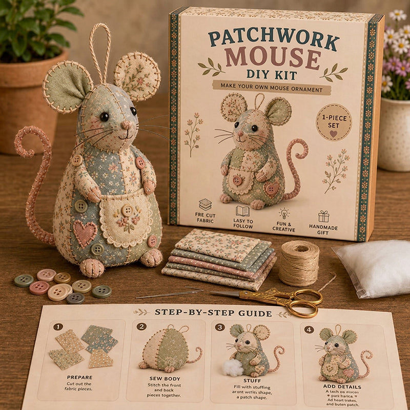 π LIMITED-TIME DEAL! Handcrafted Vintage Mouse Plush Sewing Kit β Charming Retro Design, Complete DIY Craft Set & Thoughtful Handmade Gift β¨