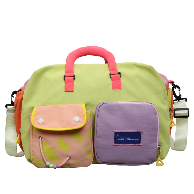 π 50% OFF NOW! π Casual Color Block Overnight Bag β Spacious & durable β Perfect for gym, travel or weekend trips β lightweight with carry handles π§³