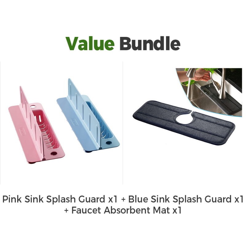 π§ Foldable Sink Splash Guard with Suction Cups | Kitchen Splash Shield for Sink, Faucet and Countertop Protection