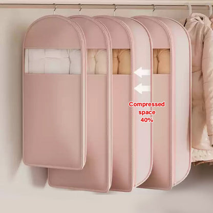 🧥 50% OFF NOW! 🧳 Space Saving Hanging Garment Bag with Self-Compression Zipper – Wrinkle-Free, Dust-Proof & Travel Essential ✈️