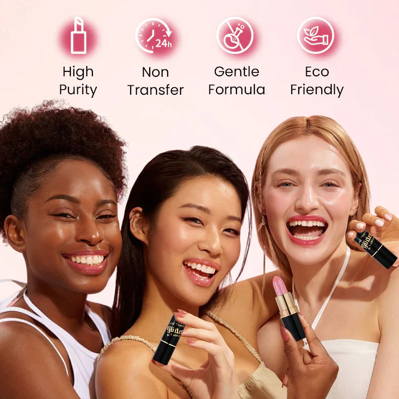 🔥Buy 1 Get 1 Free💋Waterproof & Moisturizing Glitter Lipstick