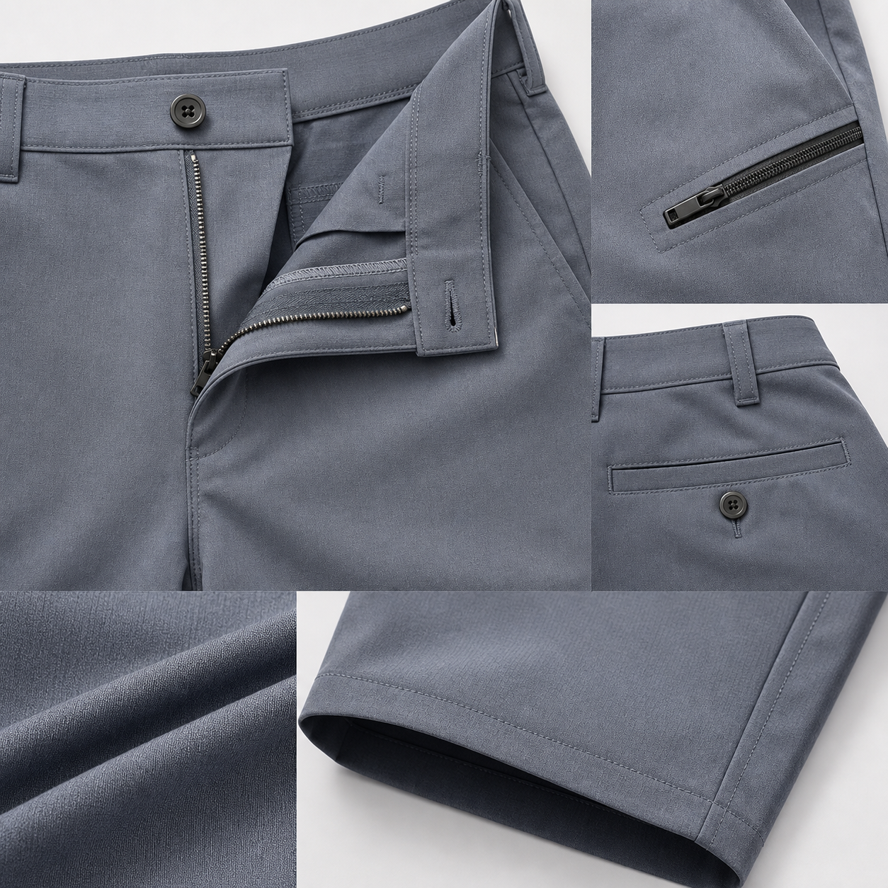 Men's Stretch Golf Shorts 8-Pack Mixed Color Set - Quick Dry Hybrid Dress Shorts