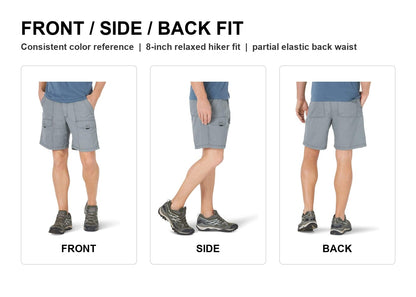 Men's Canvas Utility Hiker Shorts 6-Pack Mixed Color Set - 8-Inch Cotton Cargo Shorts