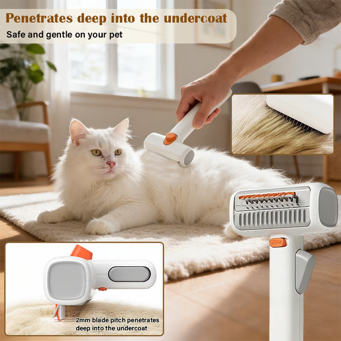 🔥2-IN-1 Pet Self-Detangling & Grooming Comb