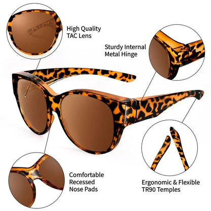 🎉LIMITEDE SALE：SLEchts €16.99!!😎UV400-bescherming Overzetzonnebril voor over uw bril