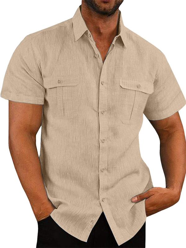 🌿✨ Men’s Cotton Linen Casual Shirt – Breathable Summer Style | 50% OFF + Buy 2 Free Shipping