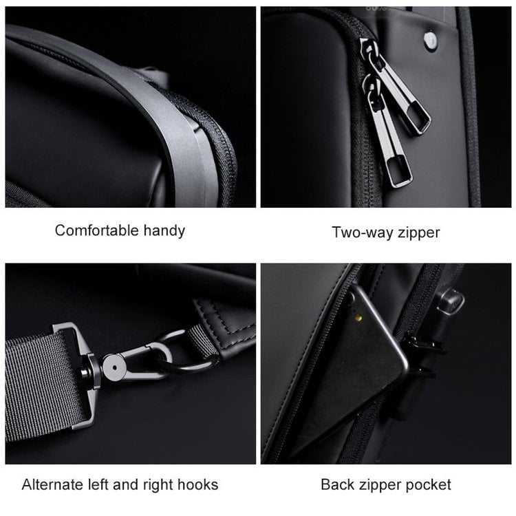 🎒 LIMITED-TIME 50% OFF! ✨ Anti-Theft Unisex Crossbody Sling Bag – Hard Shell, Waterproof, USB Charging, RFID Blocking 🔒