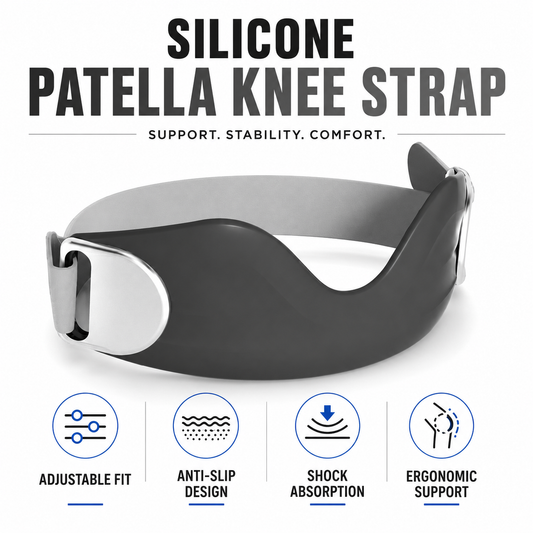🔥50% OFF！⏰️ Silicone Patella Knee Strap for Knee Pain Relief🦵
