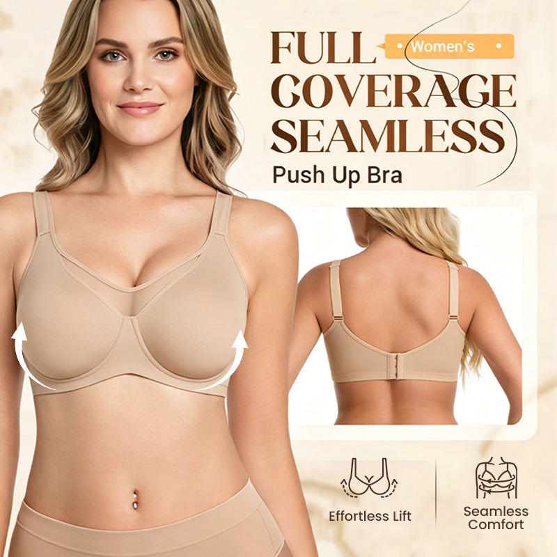 💕 Last Day Special Price £12.99! 💐Women's Elegant Sheer Full Coverage Plus Size Bra