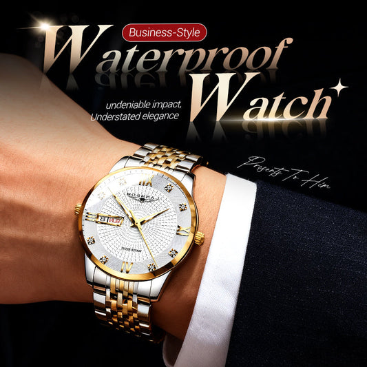 🎄Christmas Sale 60% OFF🔥Men's Stainless Steel Waterproof Business Watch