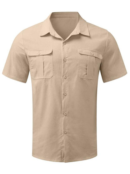 🌿✨ Men’s Cotton Linen Casual Shirt – Breathable Summer Style | 50% OFF + Buy 2 Free Shipping