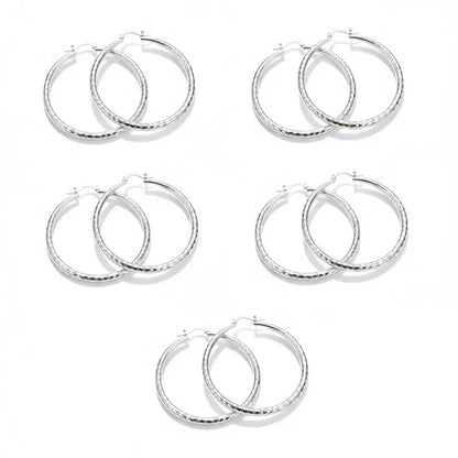 🌸 50% OFF NOW! 🌸 Diamond-Cut Hoop Earrings for Women – Elegant, Sparkling 💎ond-Cut Hoop Earrings for Women