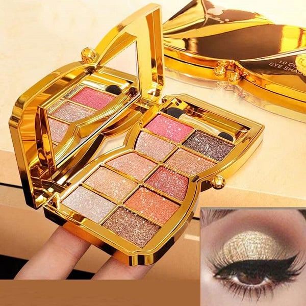 🔥Hot Sale - 50% off🔥✨10 Colors Glitter Shimmer Eyes Shadow Pallet
